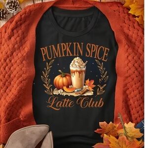 PUMPKIN SPICE LATTE CLUB FALL T-Shirt.